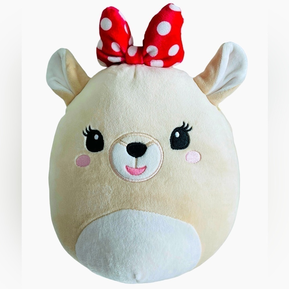 Squishmallows Rudolph the Red-Nose Reindeer & Clarice Plush 9” EUC